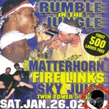 Rumble In The Jungle - Matterhorn l/s Fire links l/s Twin Tower Jan 2002